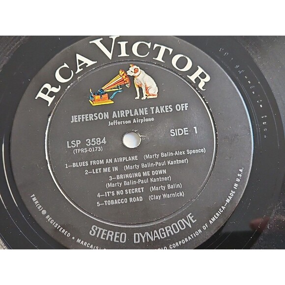JEFFERSON AIRPLANE TAKES OFF LP ST 1966 Indianapolis Pressing LSP 3584 Shrink EX - Picture 5 of 9